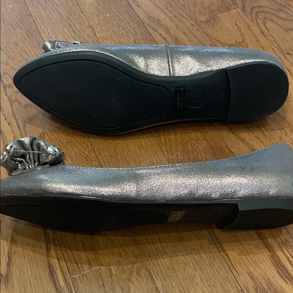 G by Guess Metallic Flats with Floral Embellishment - Picture 7 of 9